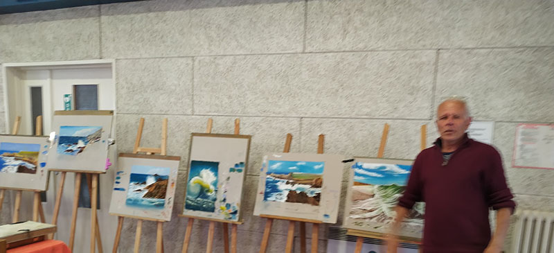 Fin d’une session de stage pastel